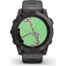 Часы GARMIN FENIX 7X PRO - SAPPHIRE SOLAR EDITION CARBON GRAY DLC TITANIUM WITH VENTED TITANIUM BRACELET 010-02778-30