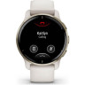 Часы GARMIN VENU 2 PLUS CREAM GOLD STAINLESS STEEL BEZEL WITH IVORY CASE AND SILICONE BAND 11136