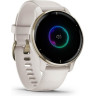 Часы GARMIN VENU 2 PLUS CREAM GOLD STAINLESS STEEL BEZEL WITH IVORY CASE AND SILICONE BAND 11136