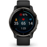 Часы GARMIN VENU 2 PLUS SLATE STAINLESS STEEL BEZEL WITH BLACK CASE AND SILICONE BAND 010-02496-11