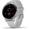 Часы GARMIN VENU 2S SILVER STAINLESS STEEL BEZEL WITH MIST GRAY CASE AND SILICONE BAND 010-02429-12