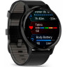 Смарт-часы GARMIN VENU 3 SLATE STAINLESS STEEL BEZEL WITH BLACK CASE AND LEATHER BAND 010-02784-52